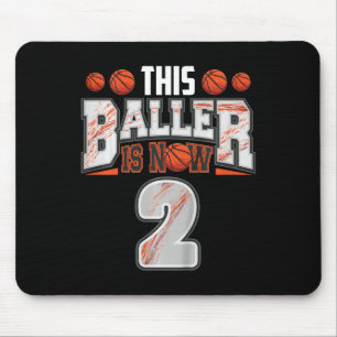 Kids Basketball player 2 Years Old Boy Basketball  Mouse Pad