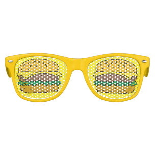 Kids BBQ Grill Party Cartoon Cheese Burgers Sunglasses