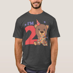 Kids Bear For The Second Birthday Children A Birth T-Shirt
