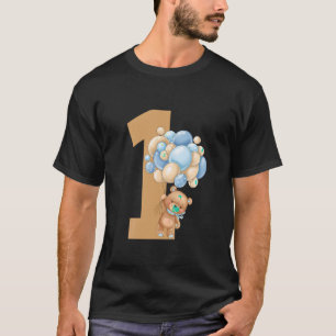 Kids Beary First Birthday Teddy Bear 1st Birthday T-Shirt