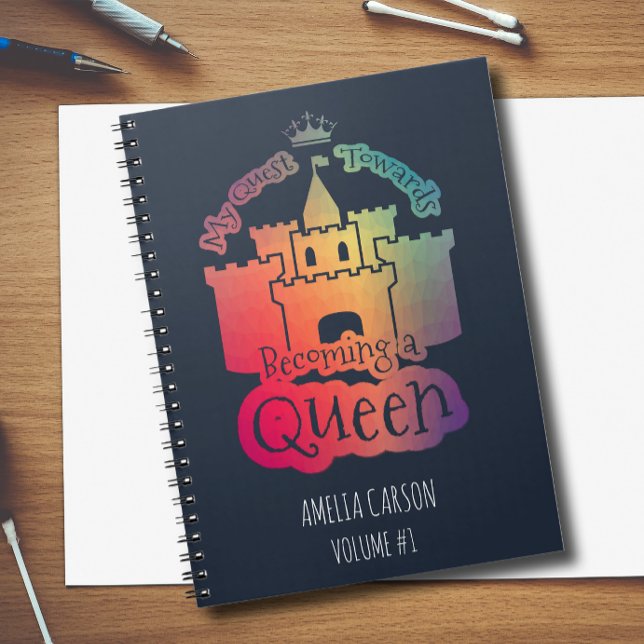 Kids Becoming a Queen Rainbow Colour Notebook (Creator Uploaded)