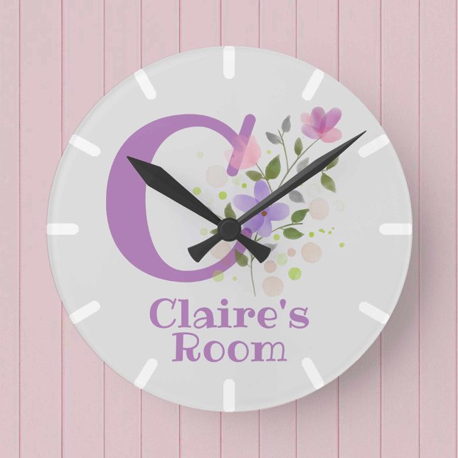 Kids Bedroom Clock with Name Claire (Creator Uploaded)