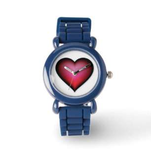 Kid's Bezel Stainless Steel Watch/Heart Watch