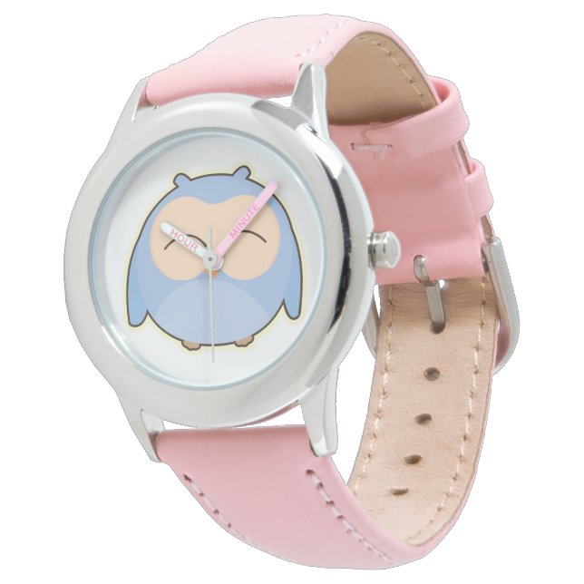 Kid's Bezel Stainless Steel Watch/Owl Watch (Angled)