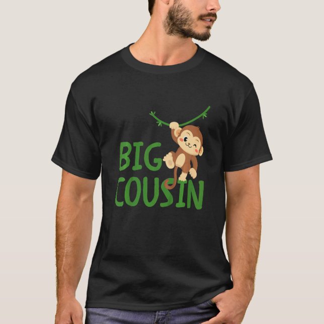 Kids Big Best Cousin Ever Monkey Animal World's Gr T-Shirt (Front)