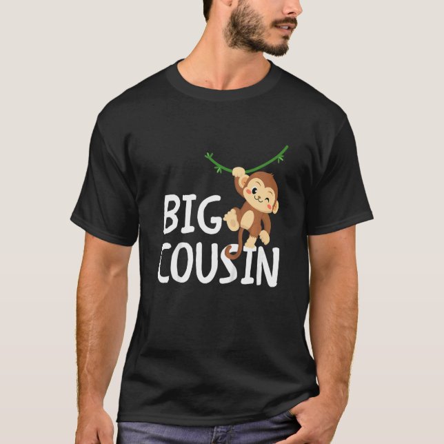 Kids Big Best Cousin Ever Monkey Animal World's Gr T-Shirt (Front)