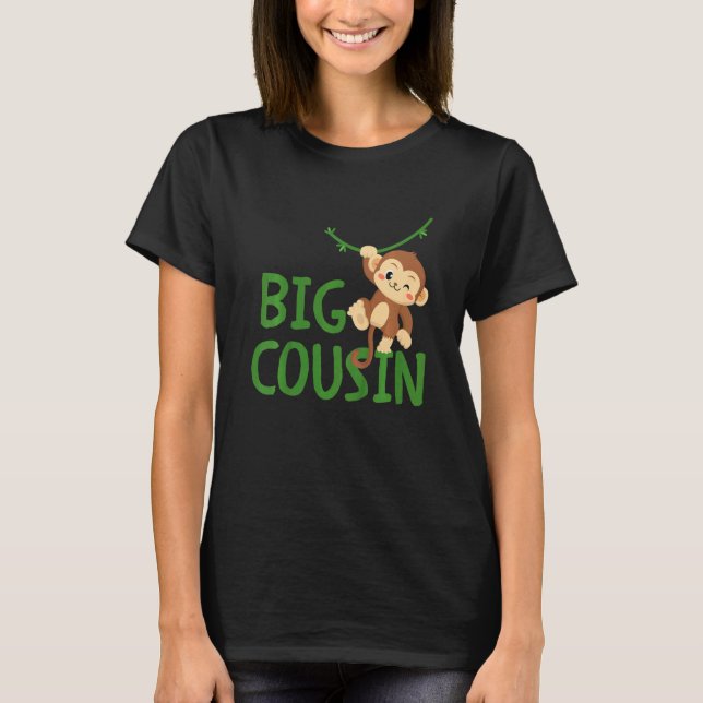 Kids Big Best Cousin Ever Monkey Animal World's Gr T-Shirt (Front)