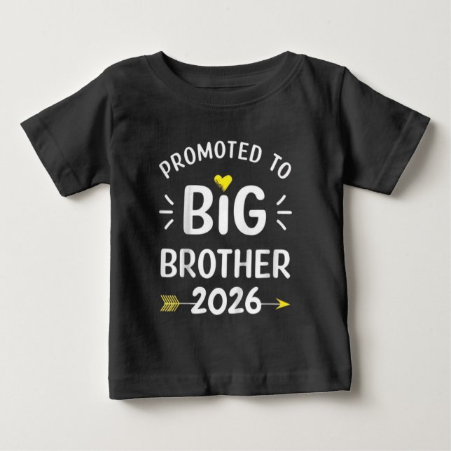 Kids Big Brother 2026 Promoted To Big Brother 2026 Baby T-Shirt (Front)