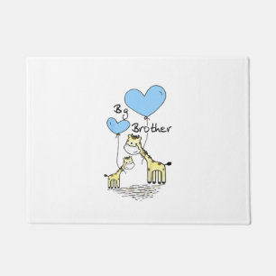 Kids Big Brother Cute Giraffes Gift Idea Toddler S Doormat
