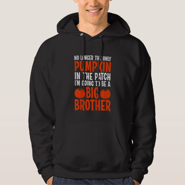 Kids Big Brother Fall Pregnancy Announcement Hallo Hoodie (Front)