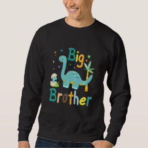 Kids Big Brother Little Brother Saurus Sibling Mat Sweatshirt