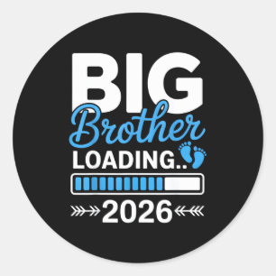 Kids Big Brother Loading 2026, Promoted To Big Bro Classic Round Sticker