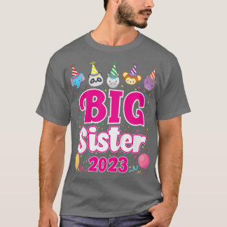 Kids Big Sister 2023 Pregnancy Announcement Tee Fo
