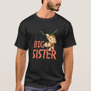 Kids Big Sister Ever Monkey Animal World's Greates T-Shirt
