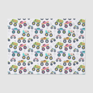 Kids Big Wheel Car And Trucks Tissue Paper