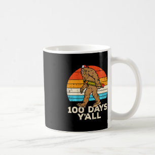Kids Bigfoot Pencil 100 Days Yall 100th Day School Coffee Mug