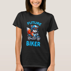 Kids Biker Motorcycle Riding Fox Boys T-Shirt