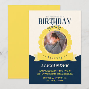 Kids birthday 14th birthday invitation Modern