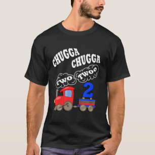 Kids Birthday 2 Yr Old  Chugga Two Twoo Party Them T-Shirt