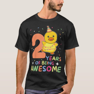 Kids Birthday Duck For Children Two Years Old T-Shirt