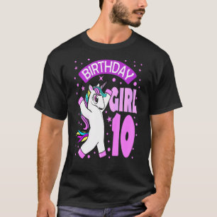 Kids Birthday Girl 10th Birthday Girl Princess Uni T-Shirt