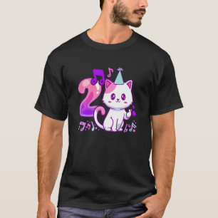 Kids Birthday girl 2 years old, K-pop finger heart T-Shirt