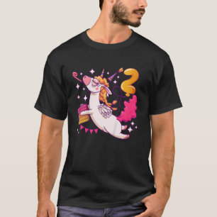 Kids Birthday girl 2 years old, Unicorn, Pop It, N T-Shirt