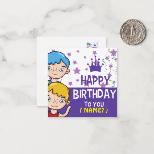 Kids Birthday Greetings Card