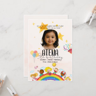 Kids Birthday Invitation – Personalised 5x7 Card