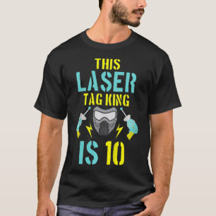 Kids Birthday Laser Tag 10th Party T-Shirt