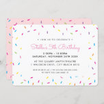 KIDS BIRTHDAY PARTY cute colourful bright sprinkle Invitation<br><div class="desc">by kat massard >>> www.simplysweetPAPERIE.com <<< A trendy invitation design for a BIRTHDAY PARTY for a trendy teen TIP :: 1. To change/move graphics & fonts and add more text - hit the "customise it" button. - - - - - - - - - - - - - - -...</div>