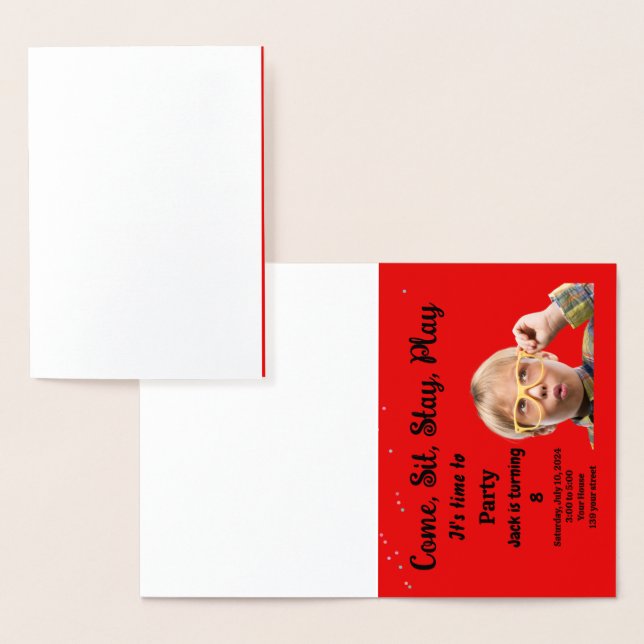 Kids Birthday Party Invitation (Display)