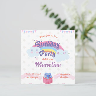 kids birthday party invitation