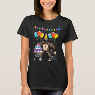 Kids Birthday Party Zoo Animal Ape Monkey  Gorilla T-Shirt