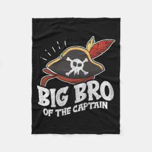 Kids Birthday Pirate Quote For A Big Brother Of A Fleece Blanket