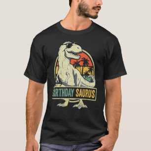 Kids Birthday Saurus Rex Dinosaur Family Matching  T-Shirt