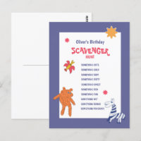 Kids Birthday Scavenger Hunt Game