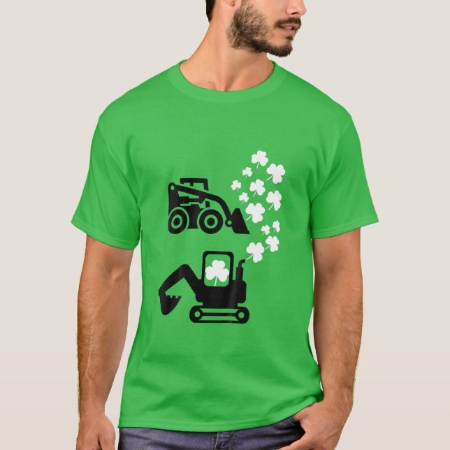 Kids Birthday St Patricks Day Truck Set Gag Gift F T-Shirt (Front)