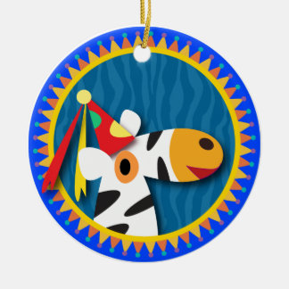 Kids Birthday: Zebra Ceramic Tree Decoration