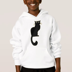 Kid's Black Cat Hoodie Black Cat Kid's Sweatshirt
