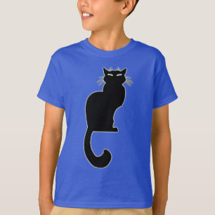 Kid's Black Cat T-shirt Organic Cat Kid's Tee