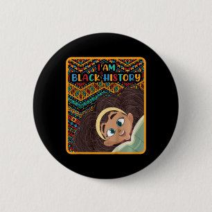 Kids Black History Month Afro Love African America 6 Cm Round Badge