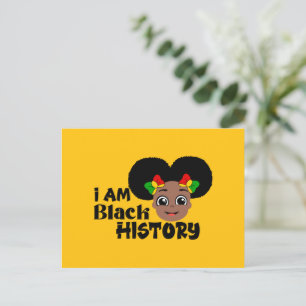 Kids Black History Month  Holiday Postcard