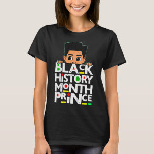 Kids Black History Month Prince Melanin Son Boy To T-Shirt