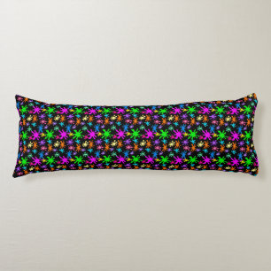 Kids Black Paint Splash Body Pillow