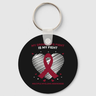 Kids Blood Cancer Support Grandma Multiple Myeloma Key Ring