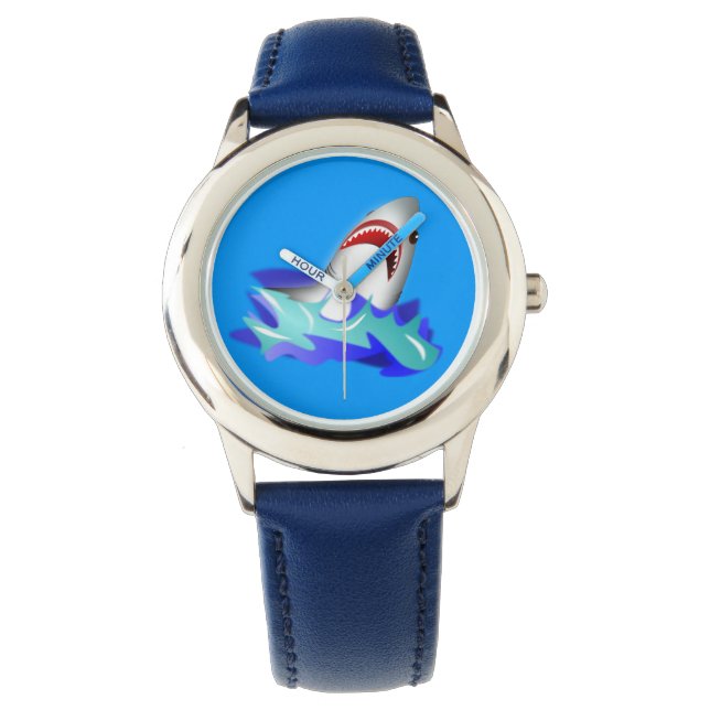 Kids Blue Shark Watch (Front)