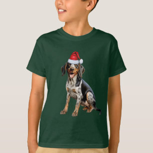 Kids Bluetick Coonhound Dog Lover Funny Christmas T-Shirt