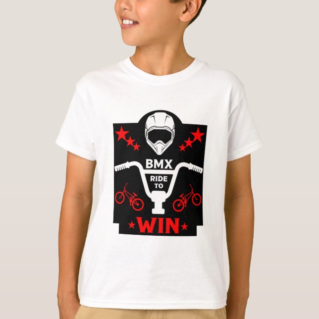 Kids Bmx Biker Freestyle T-Shirt (Front)