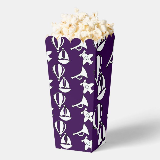 Kids Boat Plane Popcorn Favour Box (Popped)